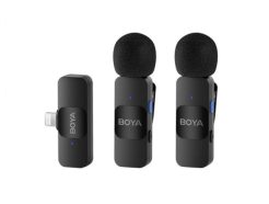 Microphone Boya BY-V2 Wireless (Lightning Receiver, 2x Mic) Black