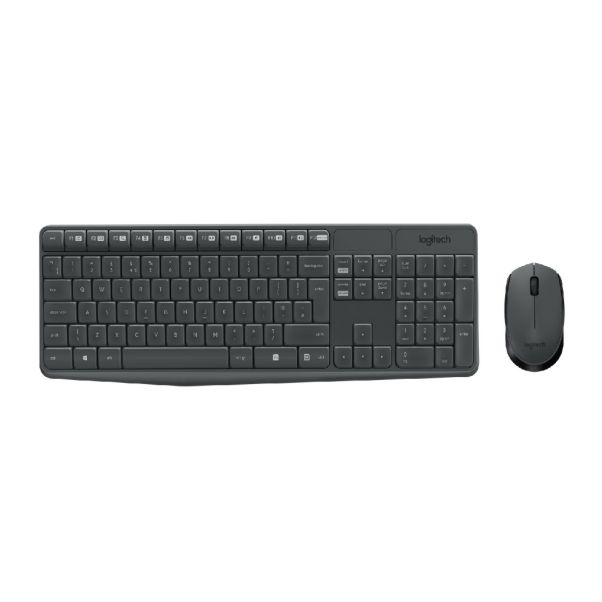 Combo Keyboard & Mouse Logitech MK235 Wireless Grey